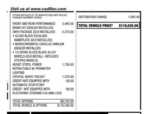 Used 2022 Cadillac Escalade ESV Sport Platinum w/ LPO, ONYX Package image 2