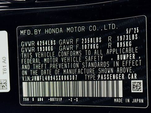 Certified 2025 Honda Civic Sport Touring image 35