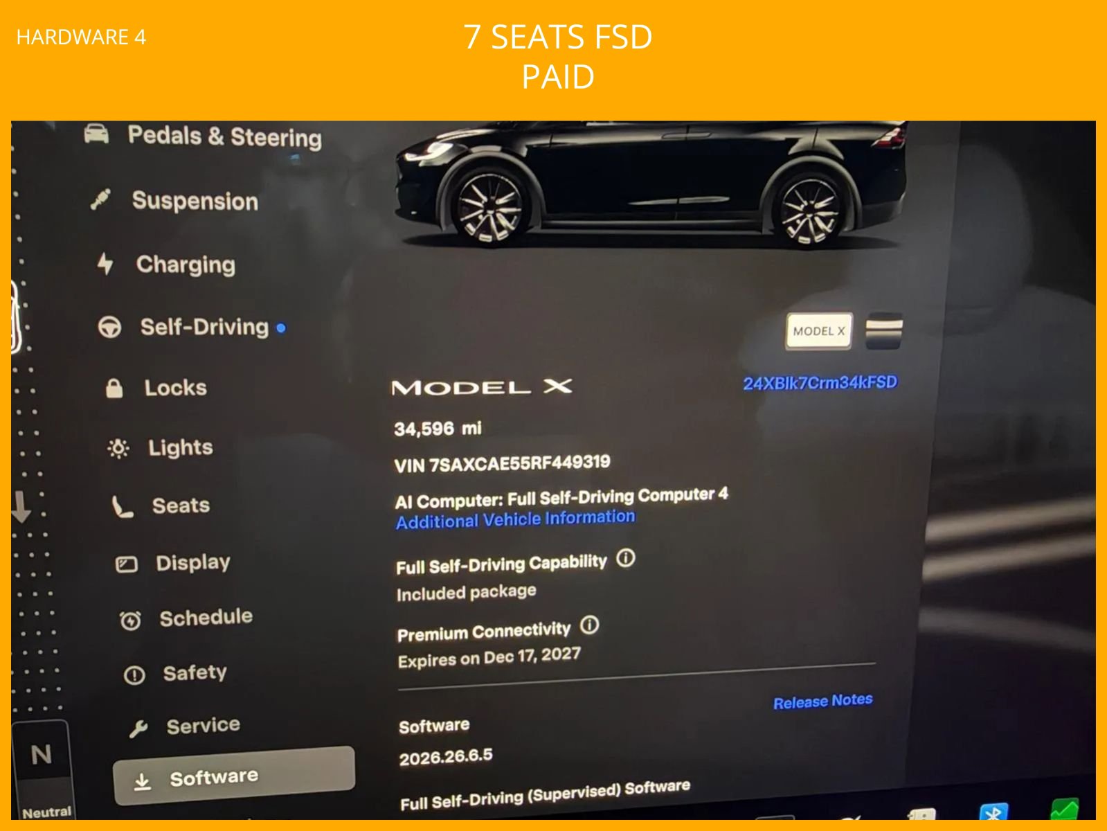 Used 2024 Tesla Model X AWD/4WD image 2