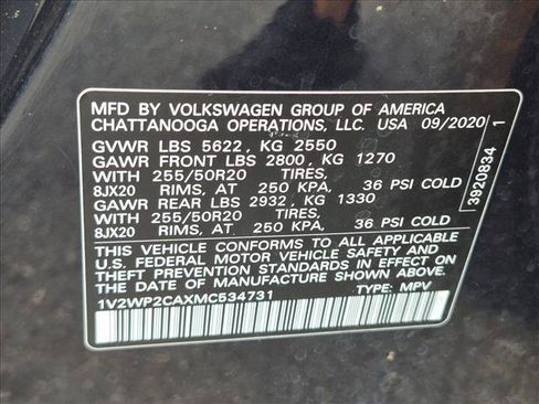 Used 2021 Volkswagen Atlas SE FWD image 22