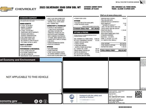 Used 2023 Chevrolet Silverado 3500 W/T w/ WT Fleet Convenience Package AWD/4WD image 4