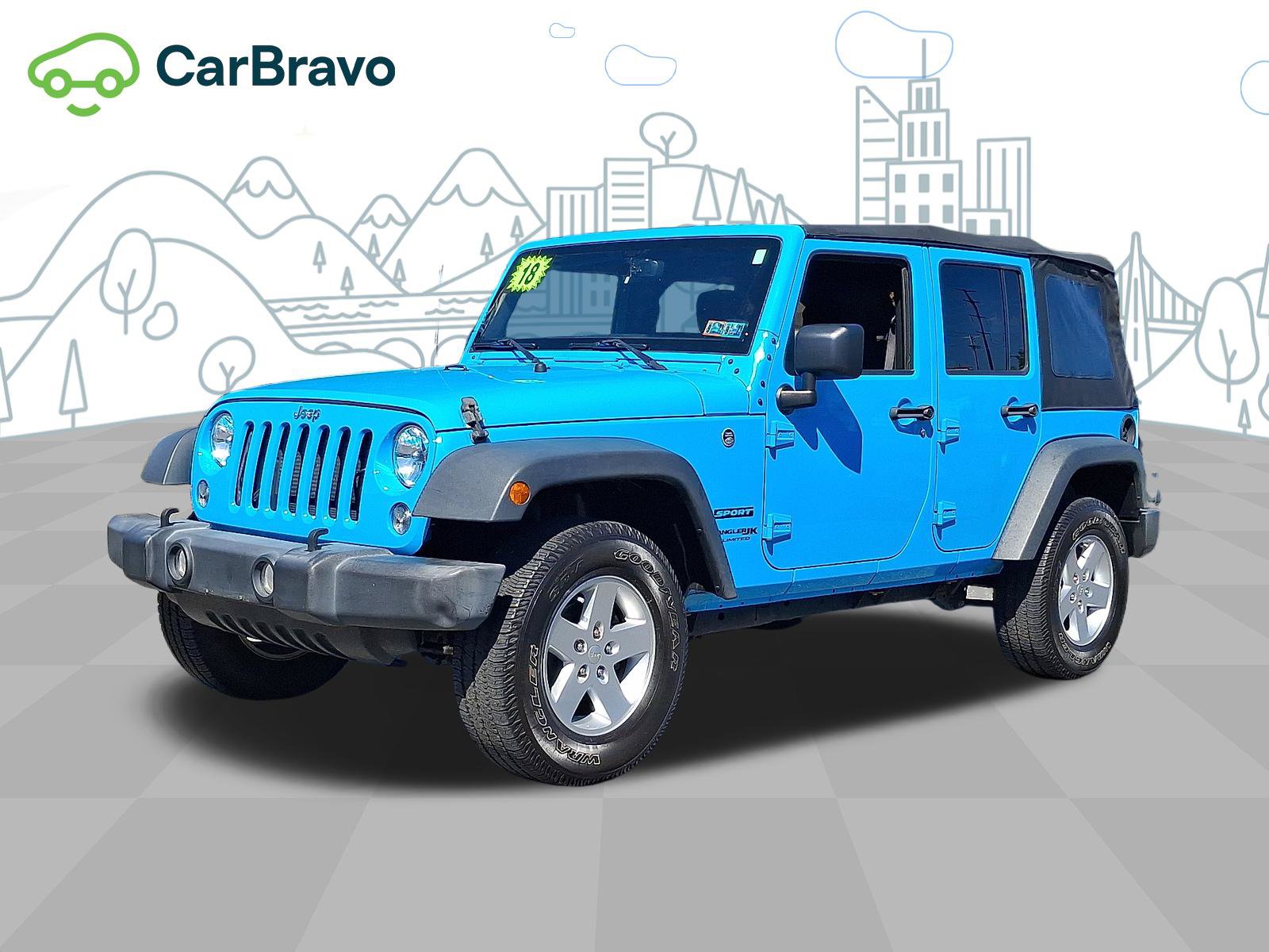 Used 2018 Jeep Wrangler Unlimited Sport S AWD/4WD image 1