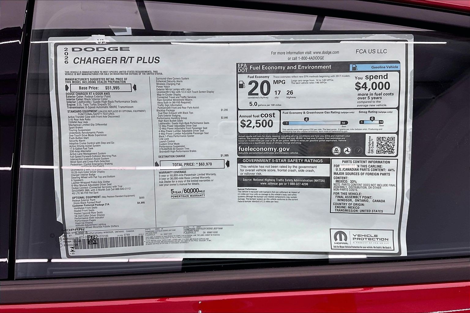 New 2026 Dodge Charger R/T AWD/4WD image 21