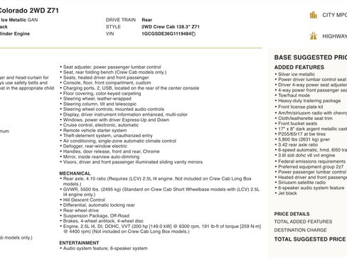 Used 2016 Chevrolet Colorado Z71 RWD image 2