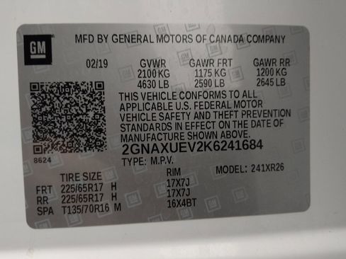 Used 2019 Chevrolet Equinox LT AWD/4WD image 33