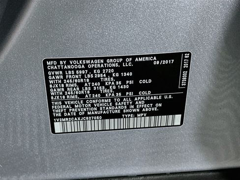 Used 2018 Volkswagen Atlas SEL AWD/4WD image 12