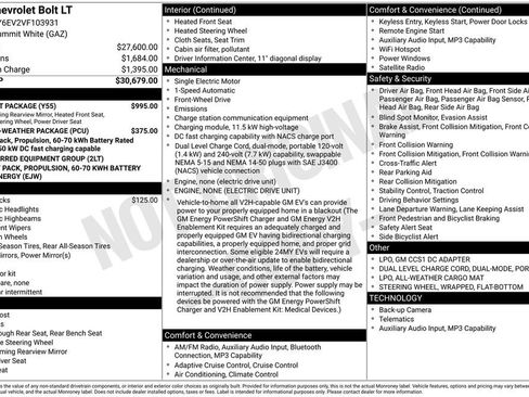 New 2027 Chevrolet Bolt LT w/ Comfort Package FWD image 33