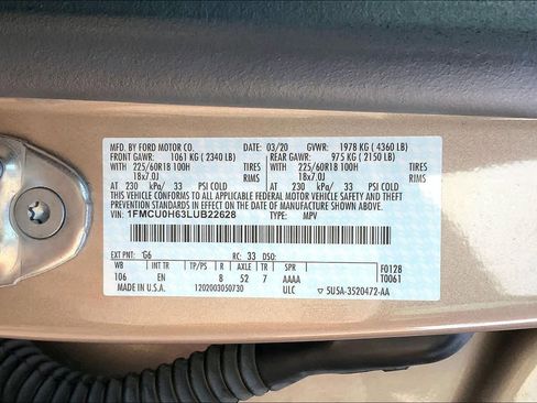 Used 2020 Ford Escape SEL image 37