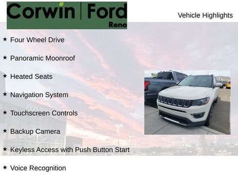 Used 2017 Jeep Compass Limited w/ Navigation Group AWD/4WD image 8