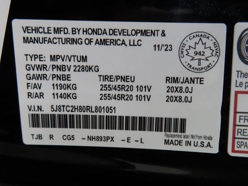 Used 2024 Acura RDX AWD w/ A-Spec & Advance Pkg image 66