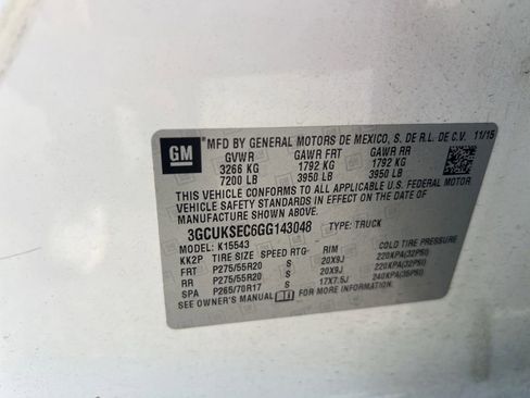 Used 2016 Chevrolet Silverado 1500 LTZ w/ Sport Package AWD/4WD image 14