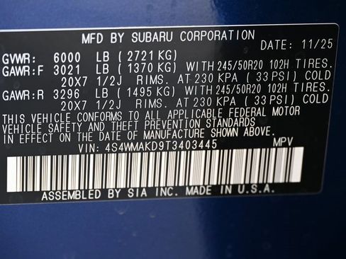 New 2026 Subaru Ascent Touring image 23