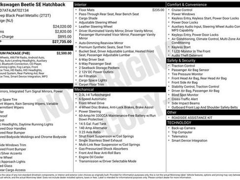 Used 2018 Volkswagen Beetle 2.0T SE w/ SE Premium Package image 38