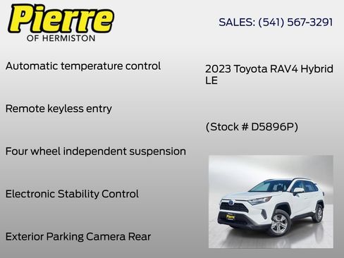 Used 2023 Toyota RAV4 LE AWD/4WD image 6