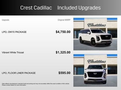 Certified 2026 Cadillac Escalade ESV Platinum Sport w/ LPO, ONYX Package image 6