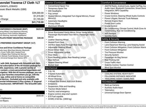 Used 2020 Chevrolet Traverse LT w/ Driver Confidence II Package image 6