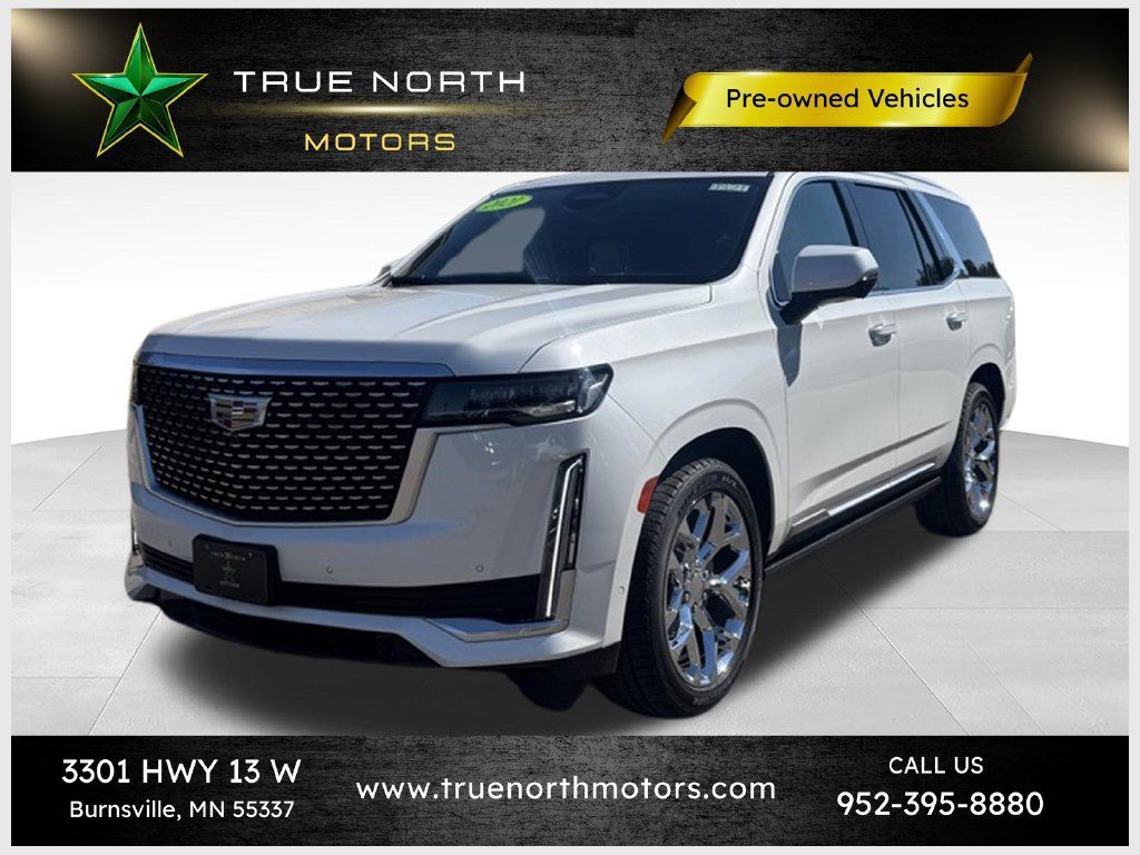 Used 2021 Cadillac Escalade Premium Luxury w/ Driver Assist Tech Package AWD/4WD image 1
