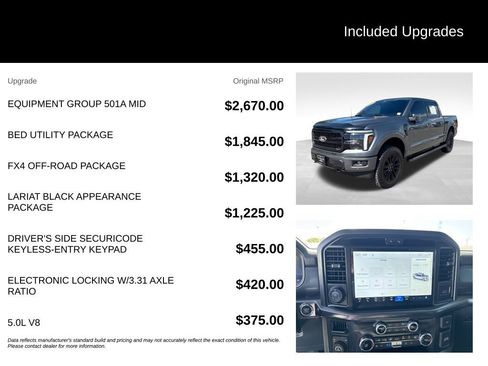 Used 2026 Ford F150 Lariat w/ Equipment Group 501A Mid AWD/4WD image 7