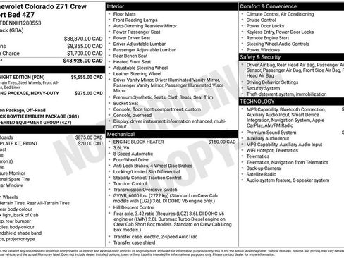 Used 2017 Chevrolet Colorado Z71 w/ Z71 Midnight Edition AWD/4WD image 6