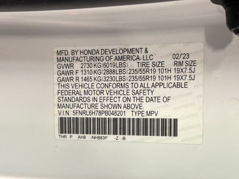 Certified 2023 Honda Odyssey Sport image 20