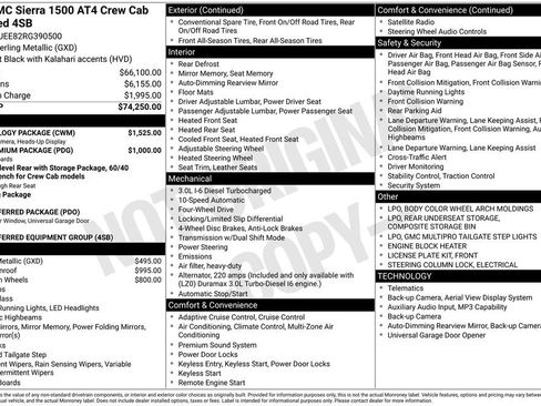 Used 2024 GMC Sierra 1500 AT4 w/ Technology Package AWD/4WD image 45