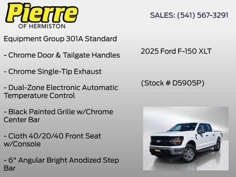 Certified 2025 Ford F150 XLT w/ Equipment Group 301A Standard AWD/4WD image 6