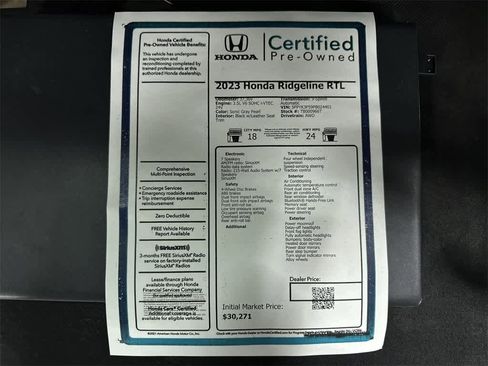 Used 2023 Honda Ridgeline RTL image 13