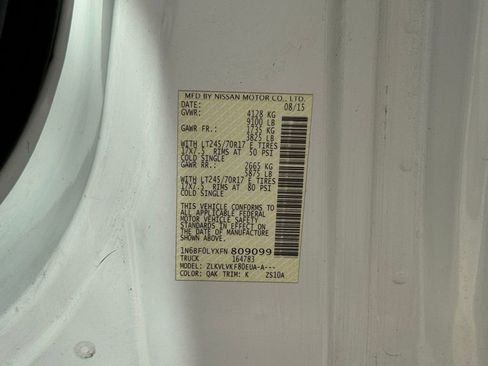 Used 2015 Nissan NV 2500 SL w/ Technology Package image 32