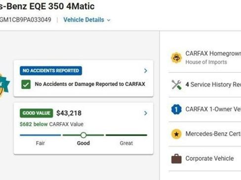 Certified 2023 Mercedes-Benz EQE 350+ 4MATIC SUV image 3