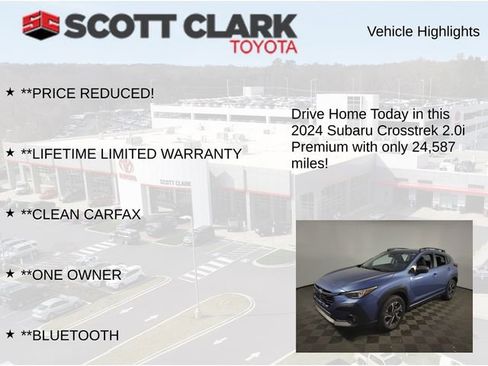 Used 2024 Subaru Crosstrek 2.0i Premium w/ Popular Package #4 image 12