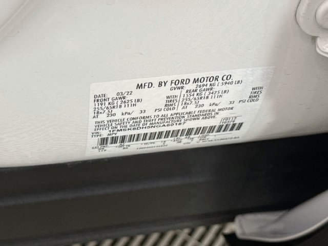 Used 2022 Ford Explorer XLT AWD/4WD image 32