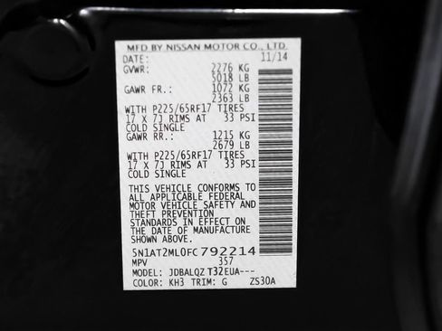Used 2015 Nissan Rogue SV w/ SV Family Package FWD image 66