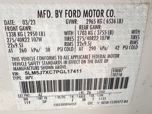 Used 2023 Lincoln Aviator Reserve w/ Equipment Group 201A AWD/4WD image 32