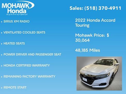 Certified 2022 Honda Accord Touring image 14