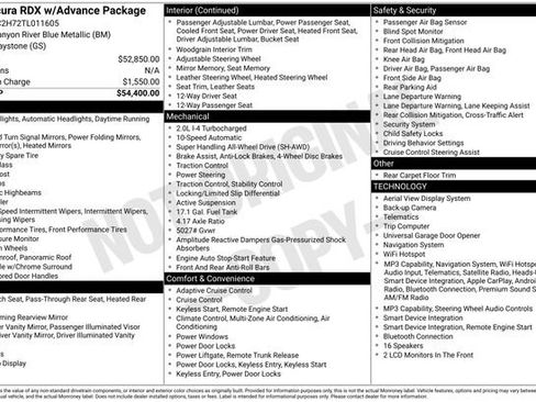 Used 2026 Acura RDX w/ Advance Package AWD/4WD image 2