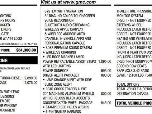 Certified 2022 GMC Sierra 3500 AT4 w/ AT4 Preferred Package image 2