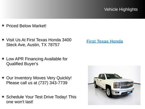 Used 2014 Chevrolet Silverado 1500 LT w/ All Star Edition RWD image 9