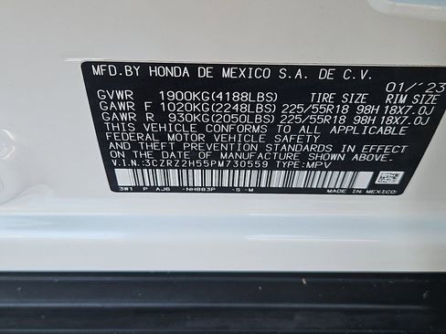 Certified 2023 Honda HR-V Sport image 1