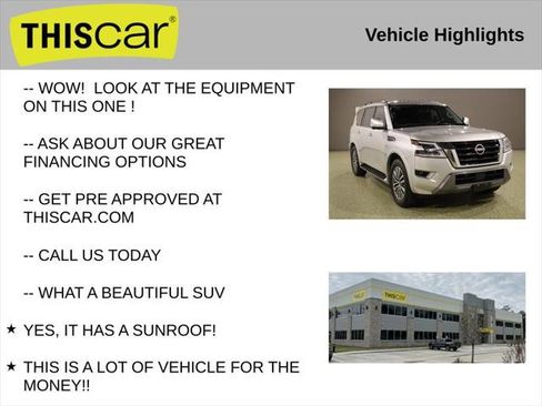 Used 2021 Nissan Armada SL w/ Captain's Chairs Package AWD/4WD image 9
