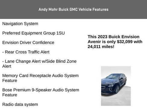 Used 2023 Buick Envision Avenir AWD/4WD image 8