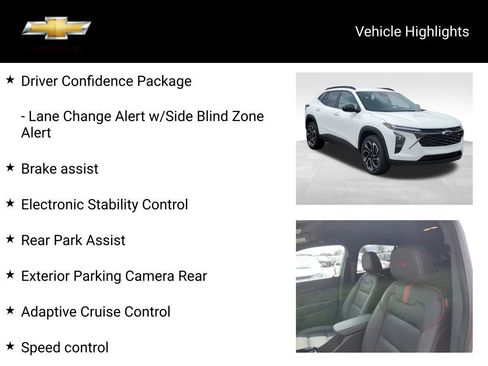 Certified 2024 Chevrolet Trax RS w/ Driver Confidence Package FWD image 20