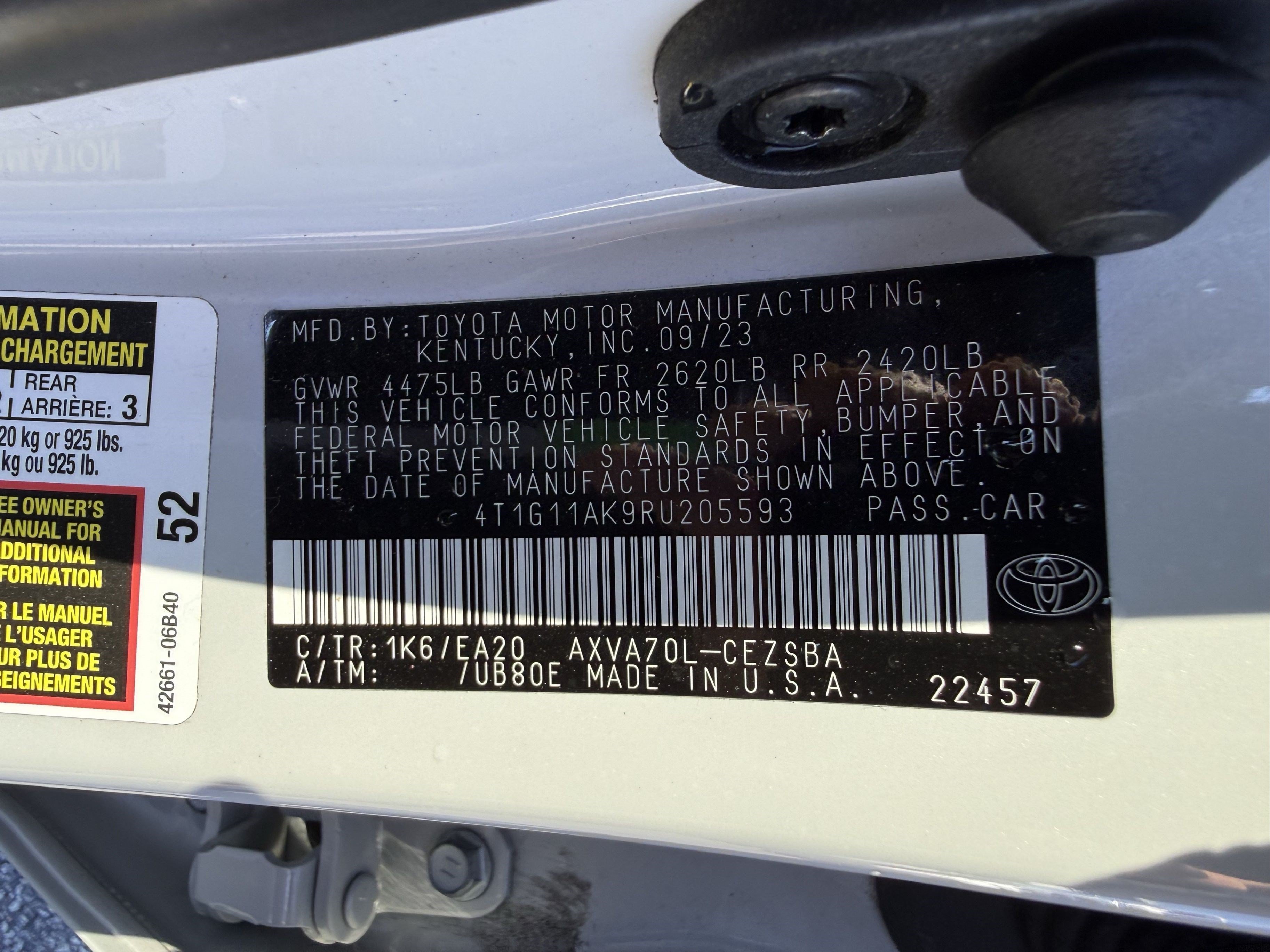 Used 2024 Toyota Camry SE FWD image 35
