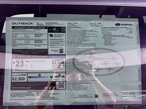 New 2025 Subaru Outback Wilderness w/ Wilderness Package image 25