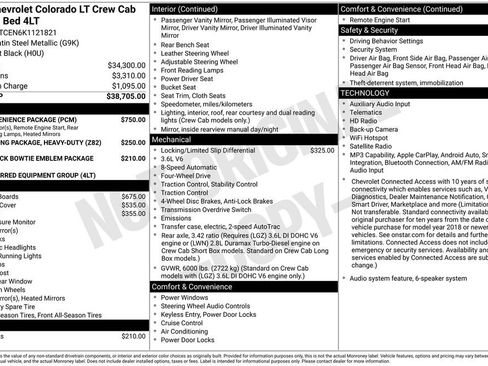 Used 2019 Chevrolet Colorado LT w/ LT Convenience Package AWD/4WD image 24