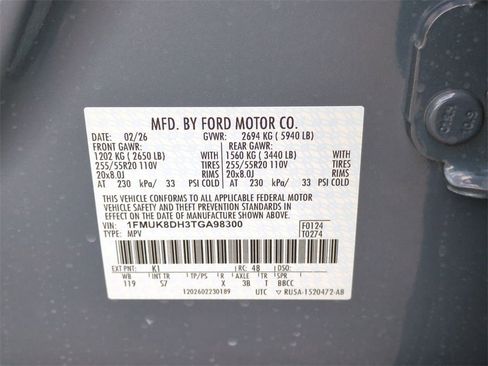 New 2026 Ford Explorer Active image 48