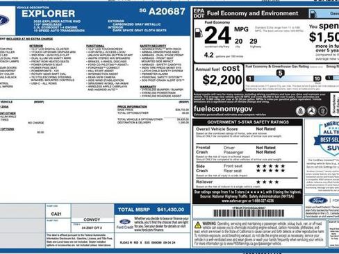 Used 2025 Ford Explorer Active RWD image 4