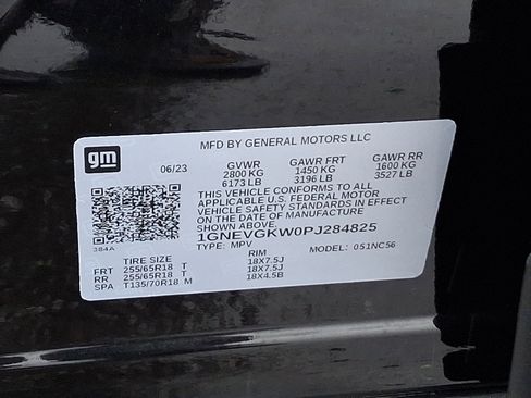 Certified 2023 Chevrolet Traverse LT w/ LPO, Floor Liner Package image 29