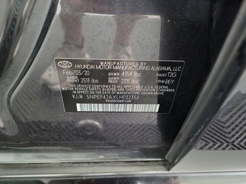 Used 2020 Hyundai Sonata SEL w/ Convenience + Sunroof Package FWD image 33