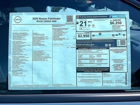 New 2026 Nissan Pathfinder Rock Creek AWD/4WD image 14