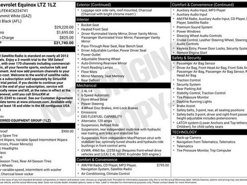 Used 2012 Chevrolet Equinox LTZ FWD image 17
